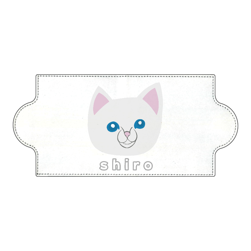 しろねこちゃん PUレザーマスクケース