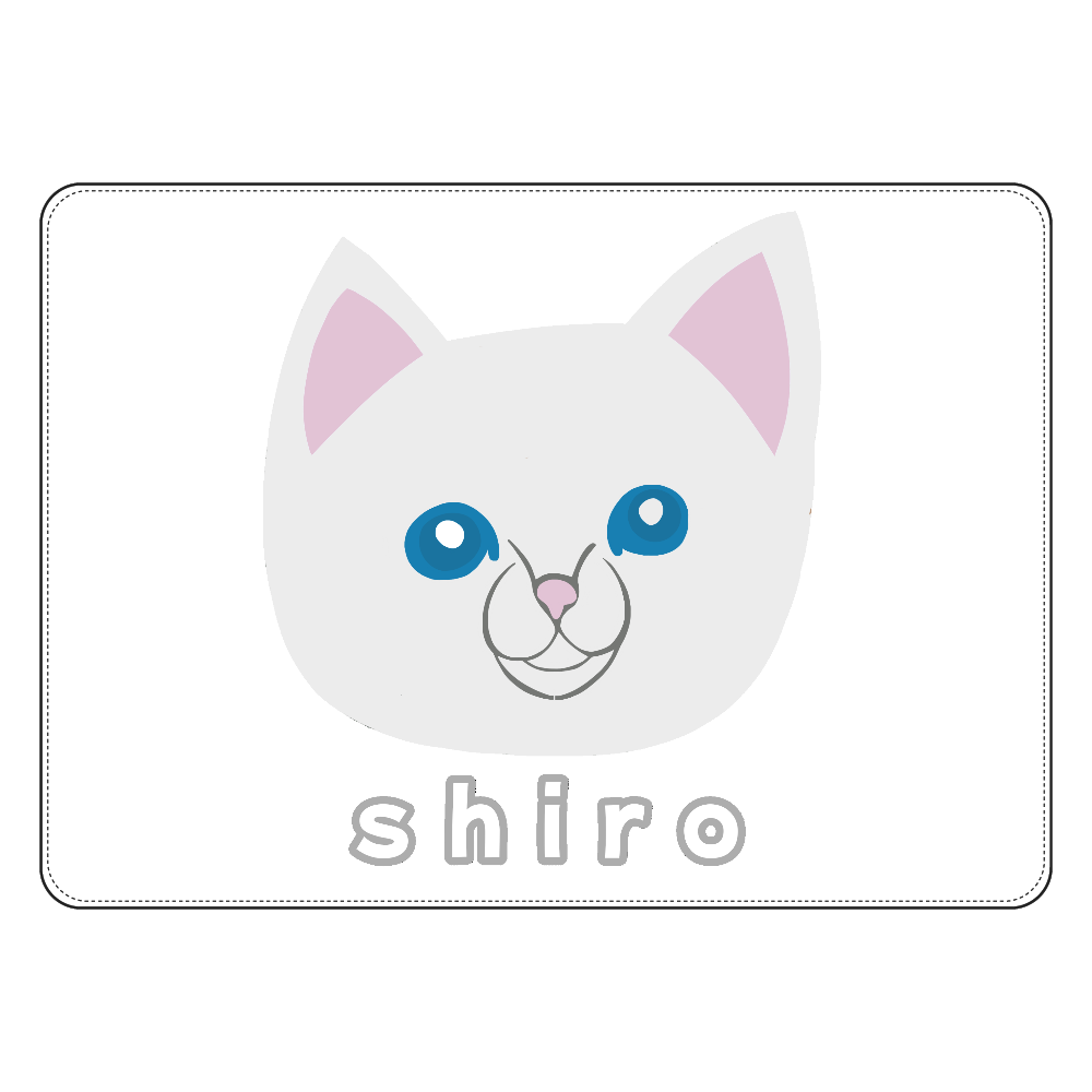 しろねこちゃん タブレットケース汎用Mサイズ