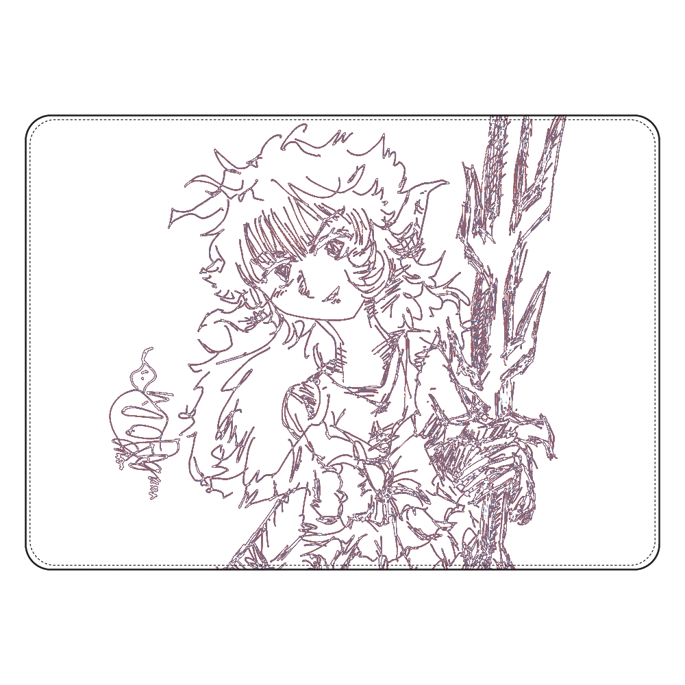 BLUEart001 タブレットケース汎用Mサイズ