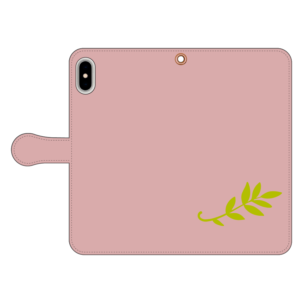 leaf (葉っぱ) 手帳型スマホケース iPhone Xs MAX 手帳型スマホケース