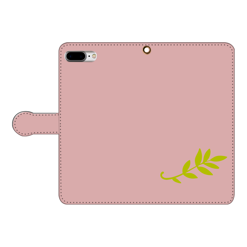 leaf (葉っぱ) 手帳型スマホケース iPhone7plus 手帳型スマホケース