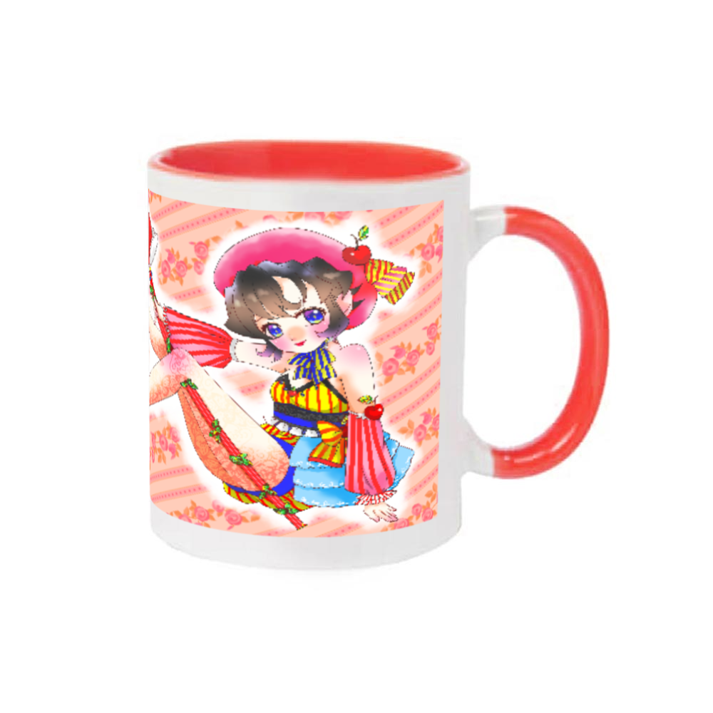 りんご姫マグ 2トーンマグカップ