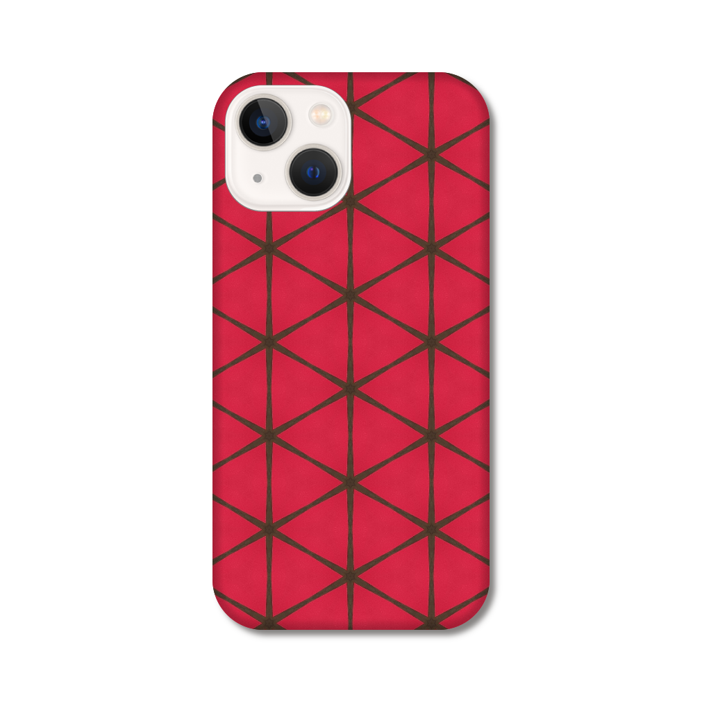 幾何学模様 (RED) スマホケース iPhone13 mini