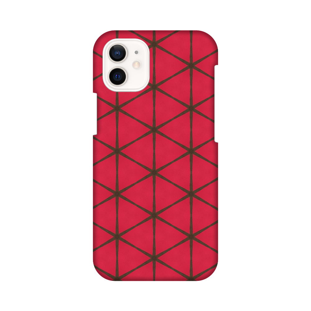 幾何学模様 (RED) スマホケース iPhone12 mini