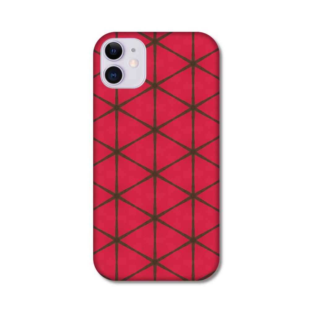 幾何学模様 (RED) スマホケース iPhone 11