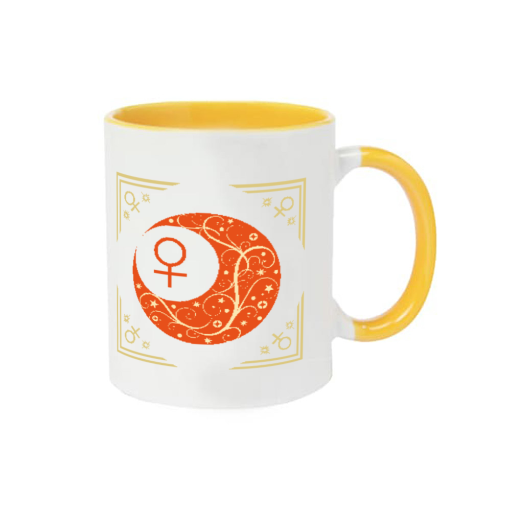 オリエンタルな月と金星と。ー金星額Ver. ／２トーンマグ 2トーンマグカップ