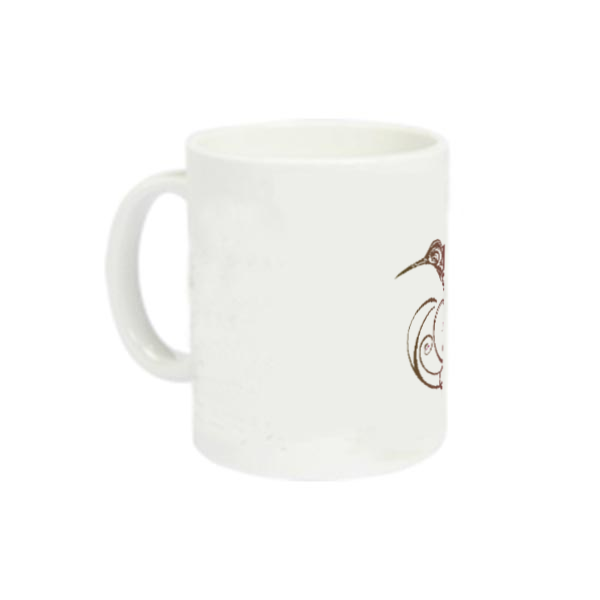 美しいハチドリのトライバルアートデザインマーク 定番マグカップ
