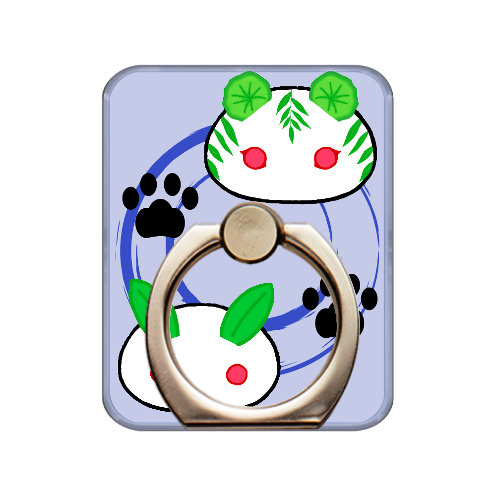 雪うさぎ　雪とら スマホリング