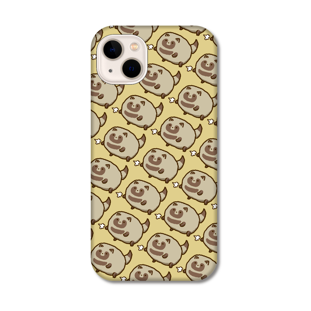 ふゆげのたぬきがいっぱい iPhone14 Plus