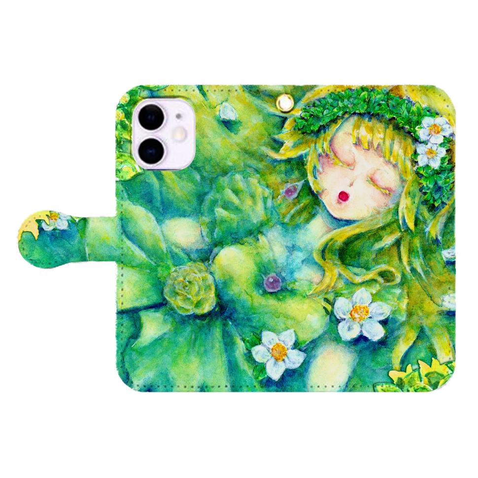 窓の外　iPhone12mini  iPhone12mini 手帳型スマホケース