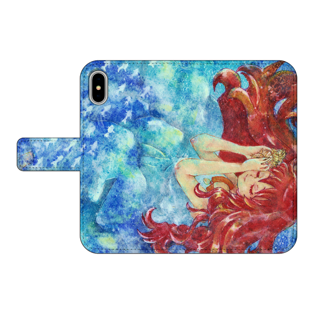 思ひ出の海　iPhoneX/XS  iPhoneX/XS 手帳型スマホケース ベルトあり3ポケット iPhoneX/XS