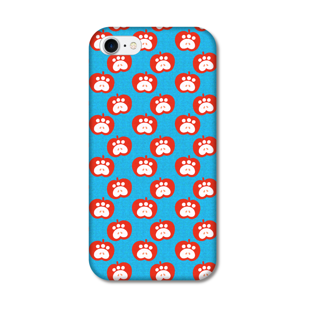 肉球リンゴのスマホケース【赤リンゴ】 iPhone8