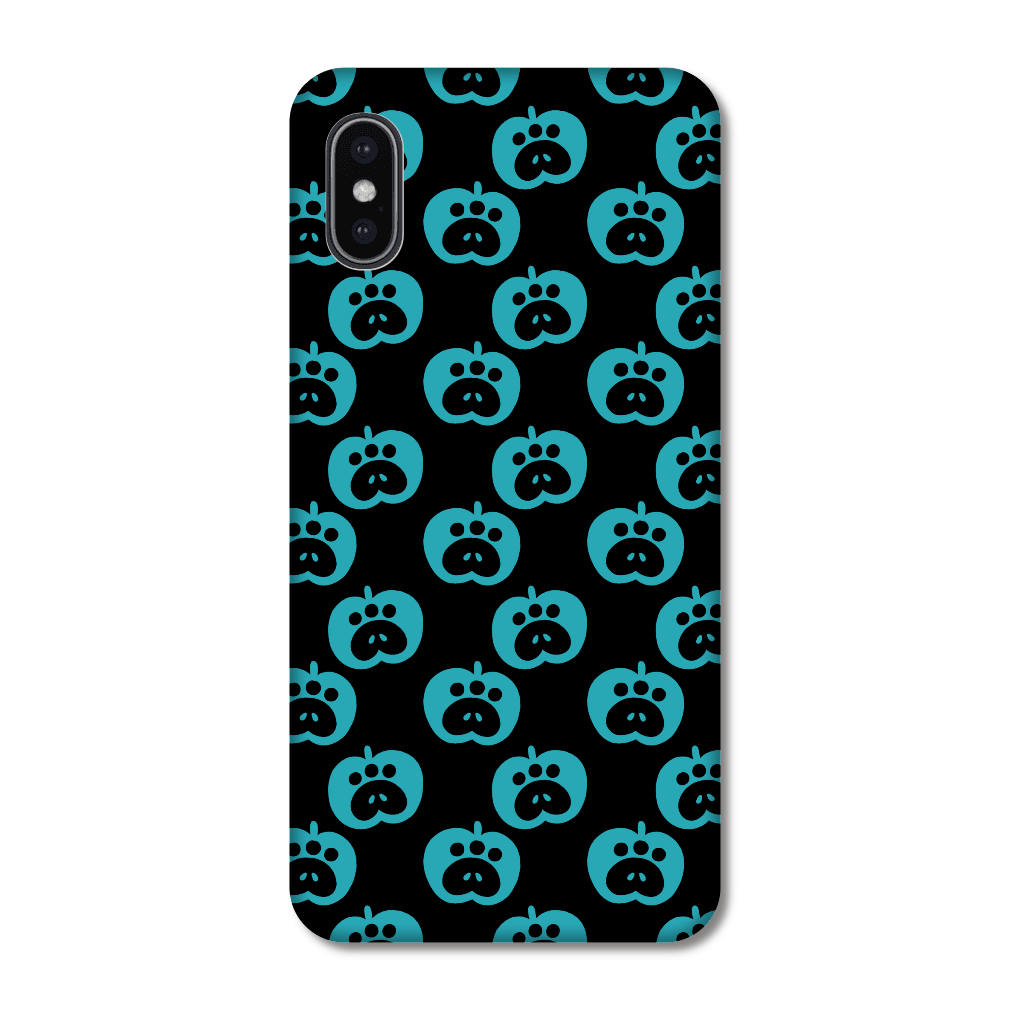 肉球リンゴのスマホケース【青リンゴ】 iPhoneX/Xs