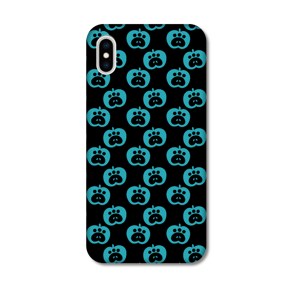 肉球リンゴのスマホケース【青リンゴ】 iPhoneXsMAX