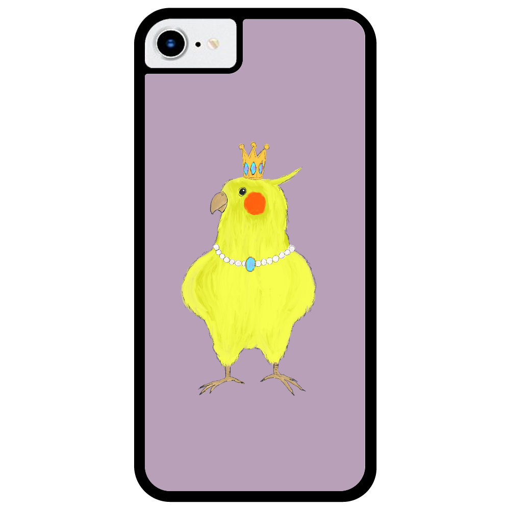 お姫様みたいなオカメインコ iPhone7_プリントパネルラバーケース