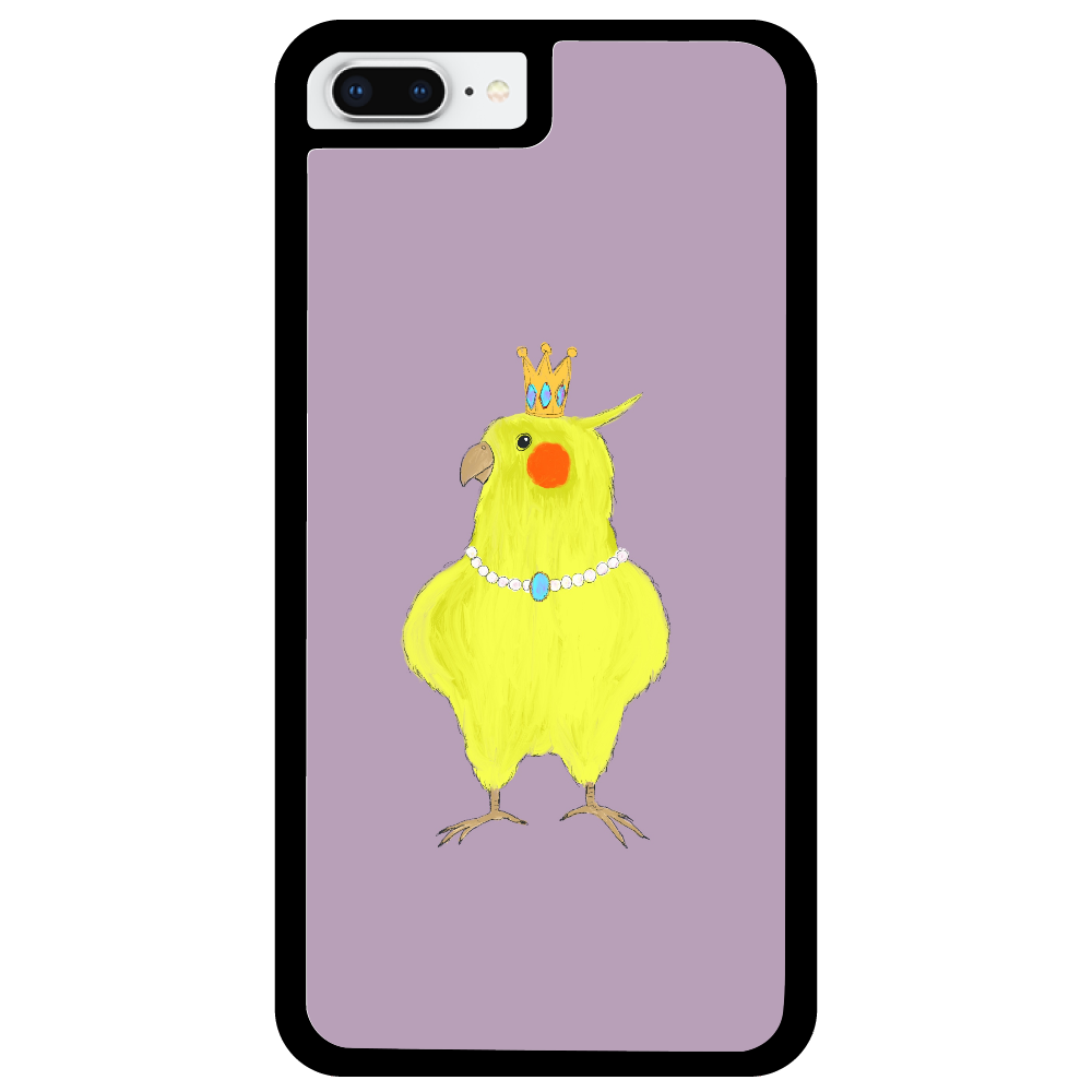 お姫様みたいなオカメインコ iPhone7Plus_プリントパネルラバーケース
