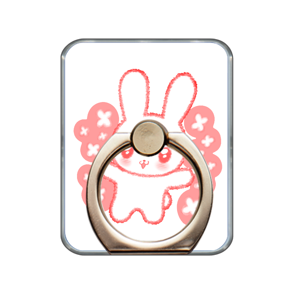 きらきらうさぎ スマホリング