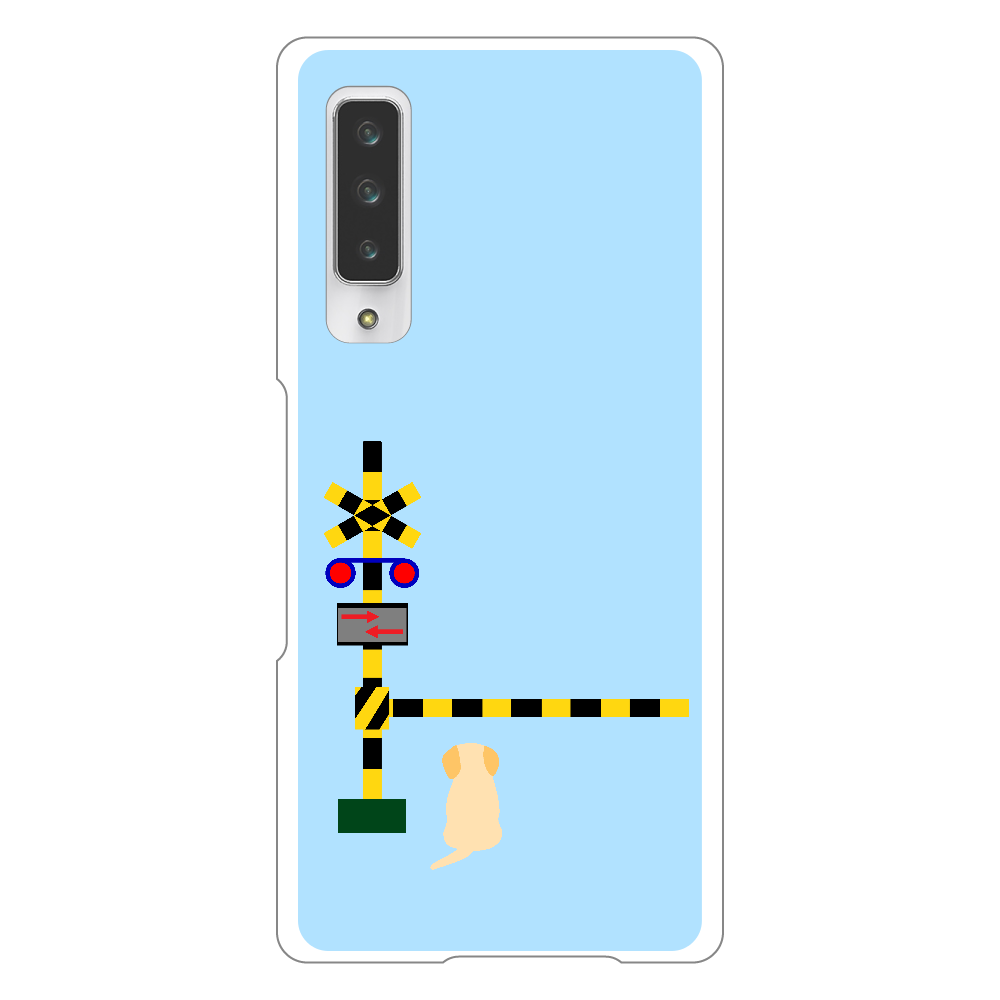 踏切のわんこ（あお） arrows NX9 F-52A ハードケース