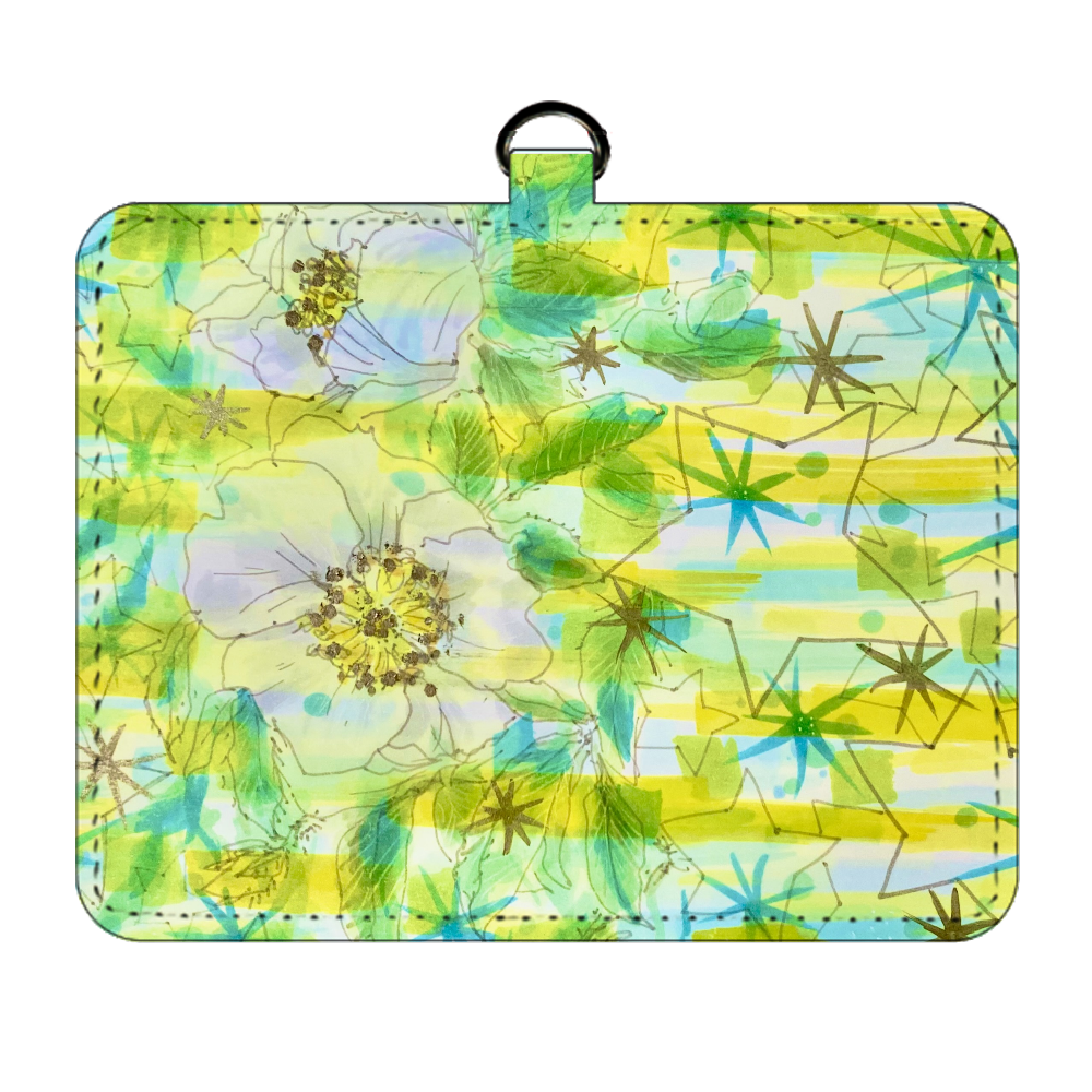 キラキラのナニワイバラ パスケース