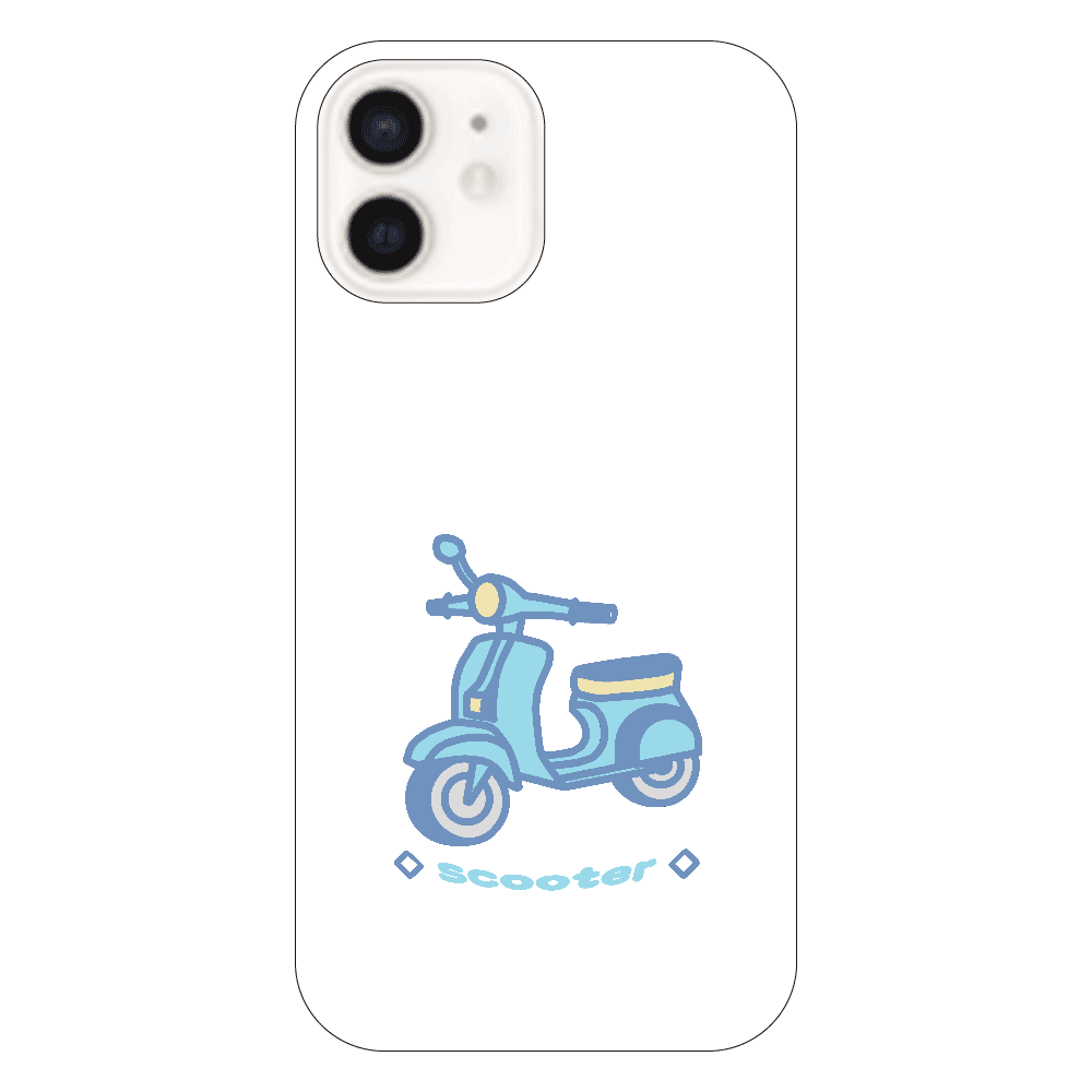 スクーターⅡ iPhone12 (白/黒)