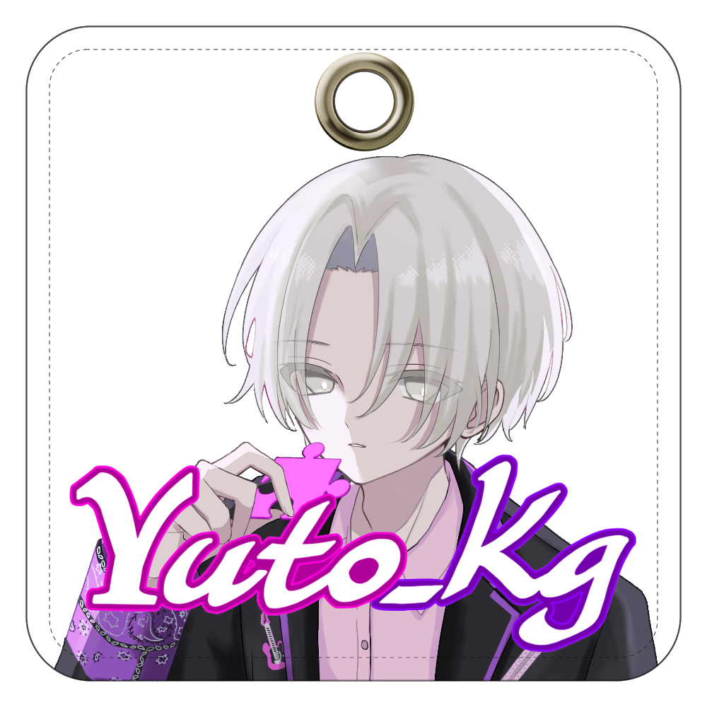 Yuto_kg Unfinished Days Official Goods レザーキーホルダー レザーキーホルダー（四角型）