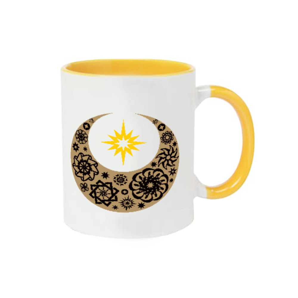 ことばもん／さいわいMoon 煌めきカラー／プチ缶 2トーンマグカップ