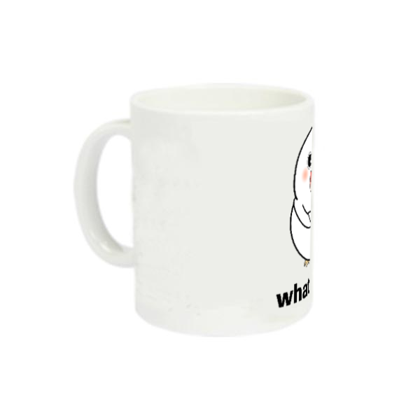 考える文鳥 定番マグカップ