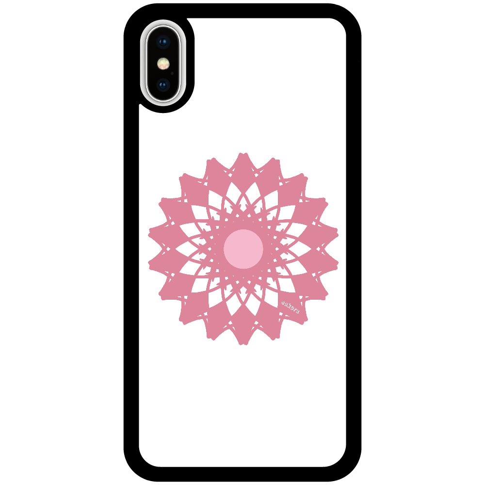 さくら iPhoneX/Xs_プリントパネルラバーケース