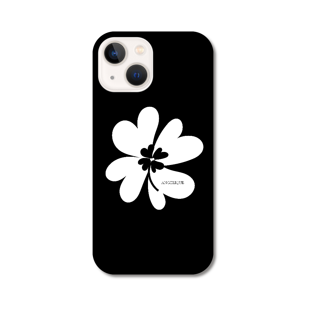 大人な感じの幸せクローバー　ブラック♣️ iPhone13 mini