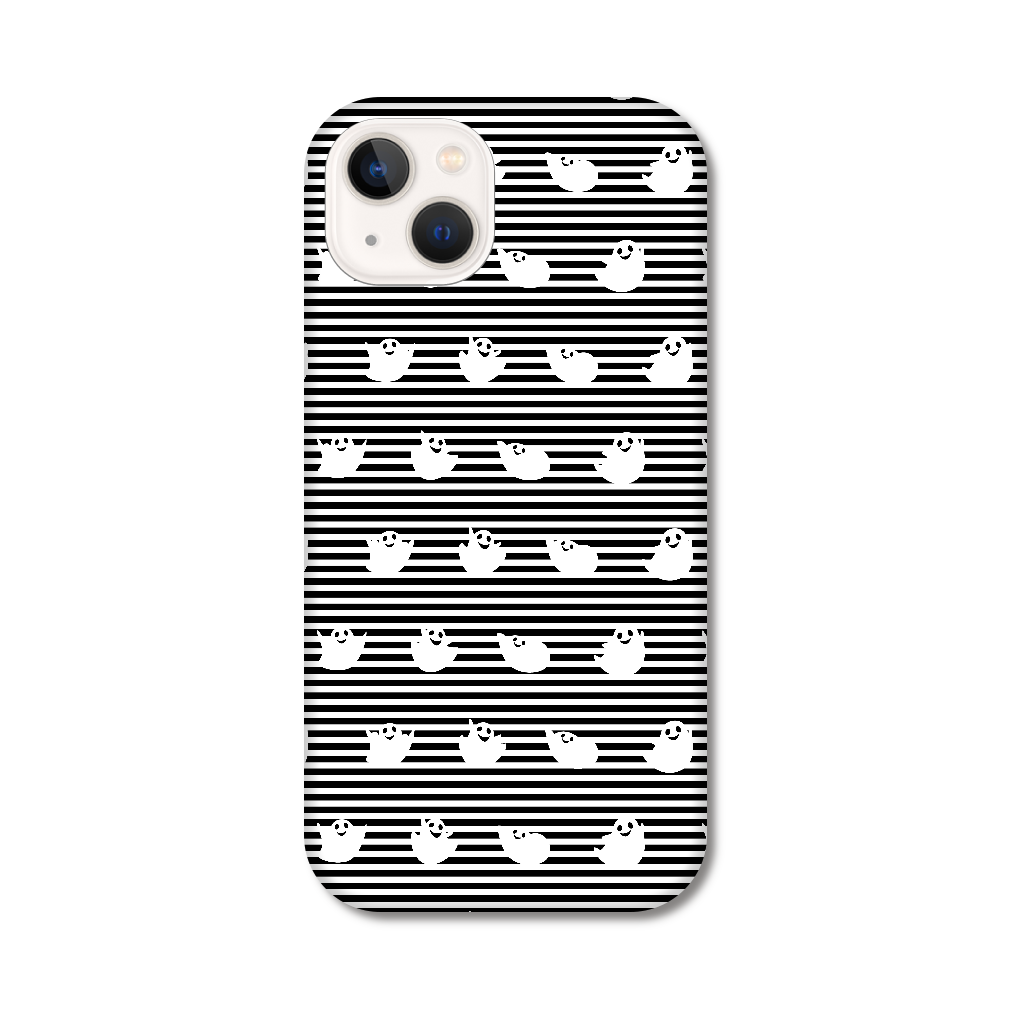 ばけばけオバケG　黒ボーダー iPhone13 