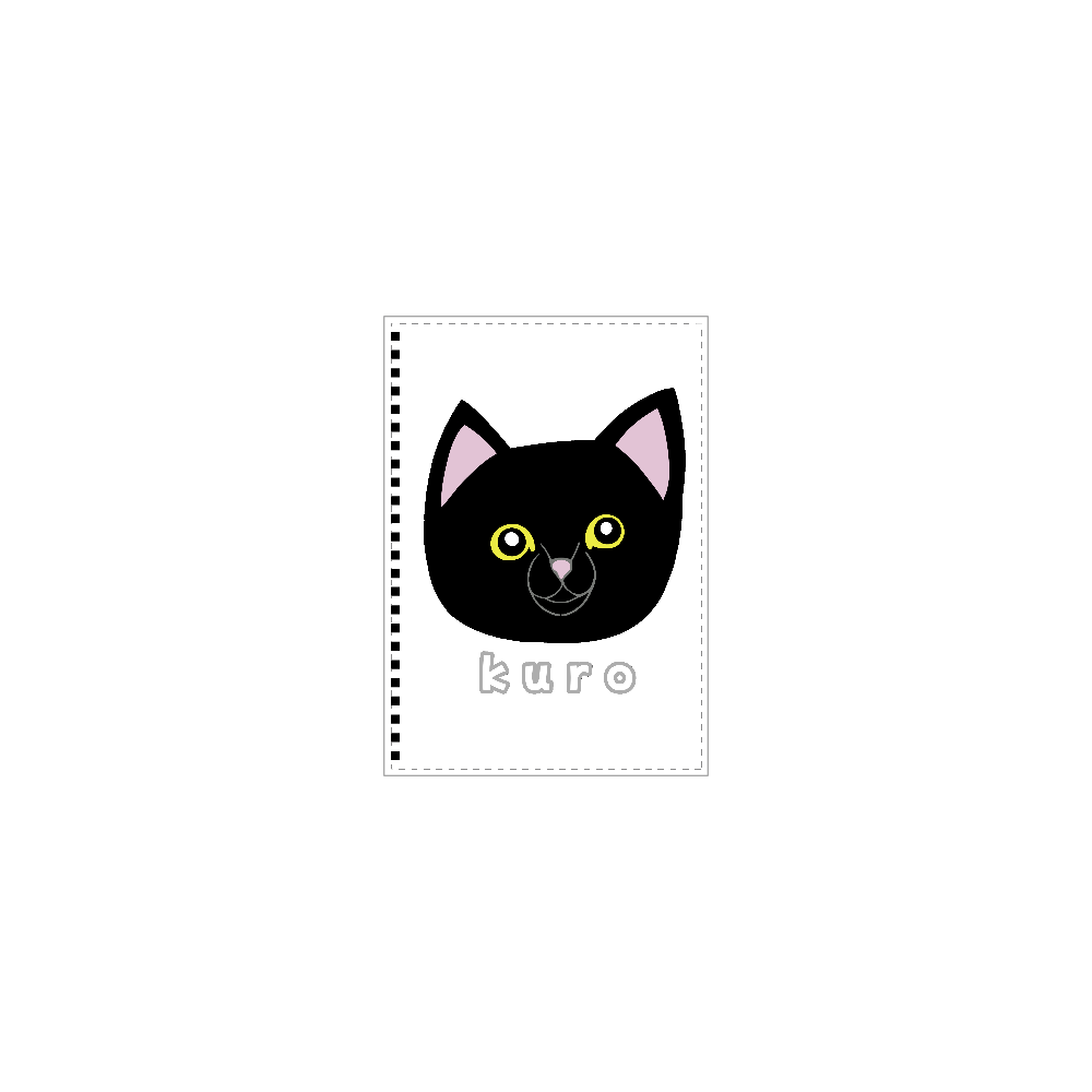 くろねこちゃん A5ノート