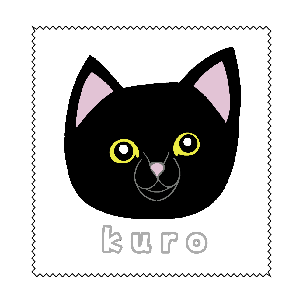 くろねこちゃん マイクロファイバーメガネ拭き