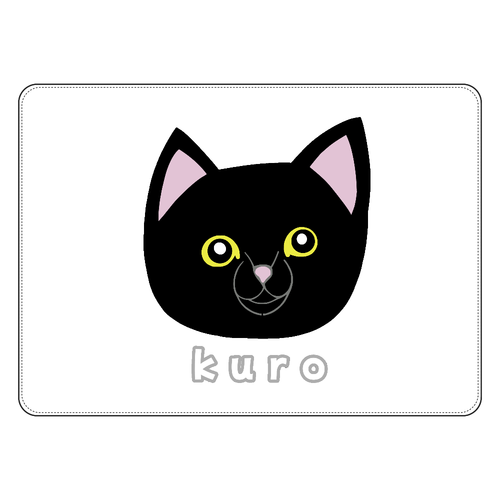 くろねこちゃん タブレットケース汎用Mサイズ