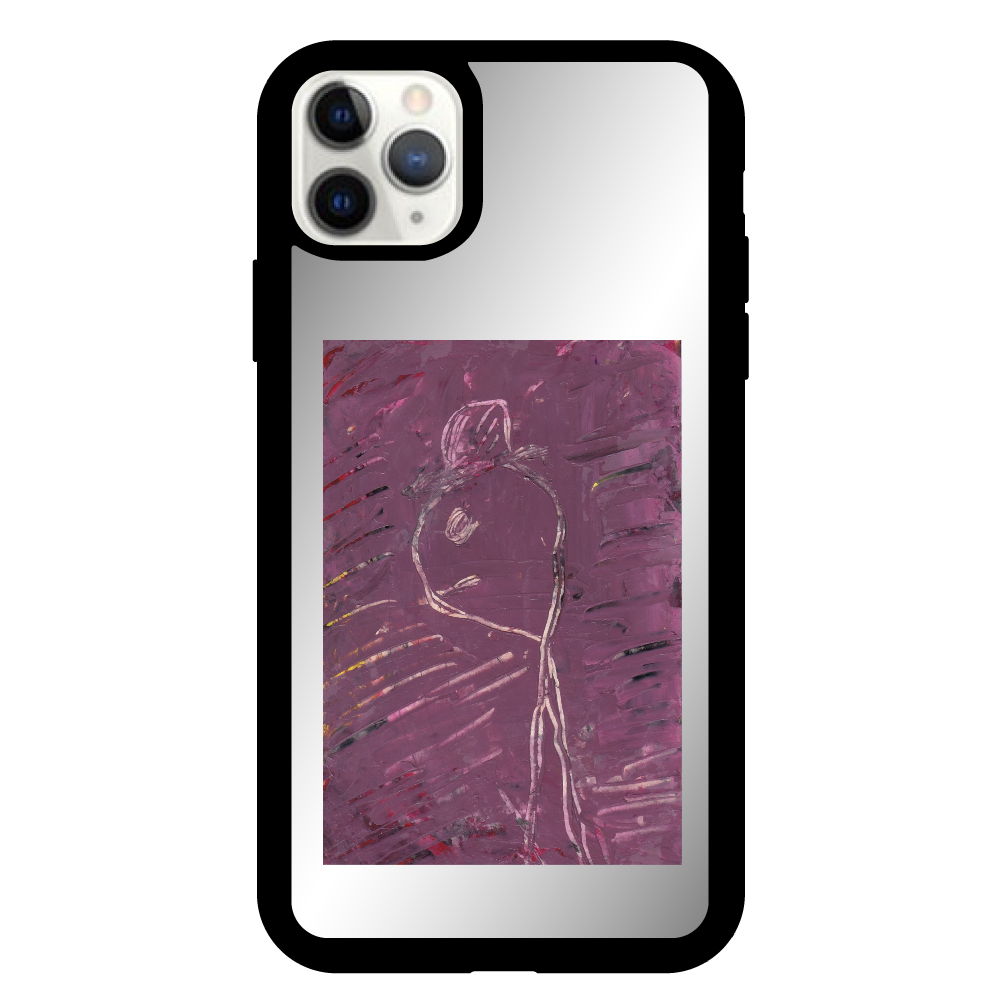 横顔の人 iPhone11proMax ミラーパネルケース
