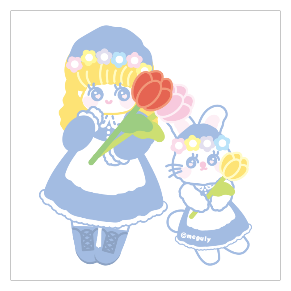 チューリップまつり アクリルブロック