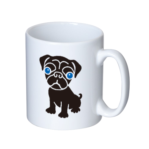 PUG・パグ マグカップ  ホワイト