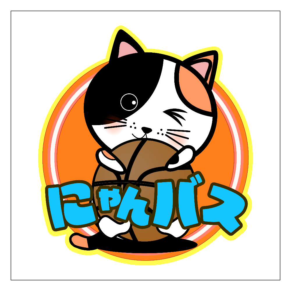 三毛猫バスケ アクリルブロック