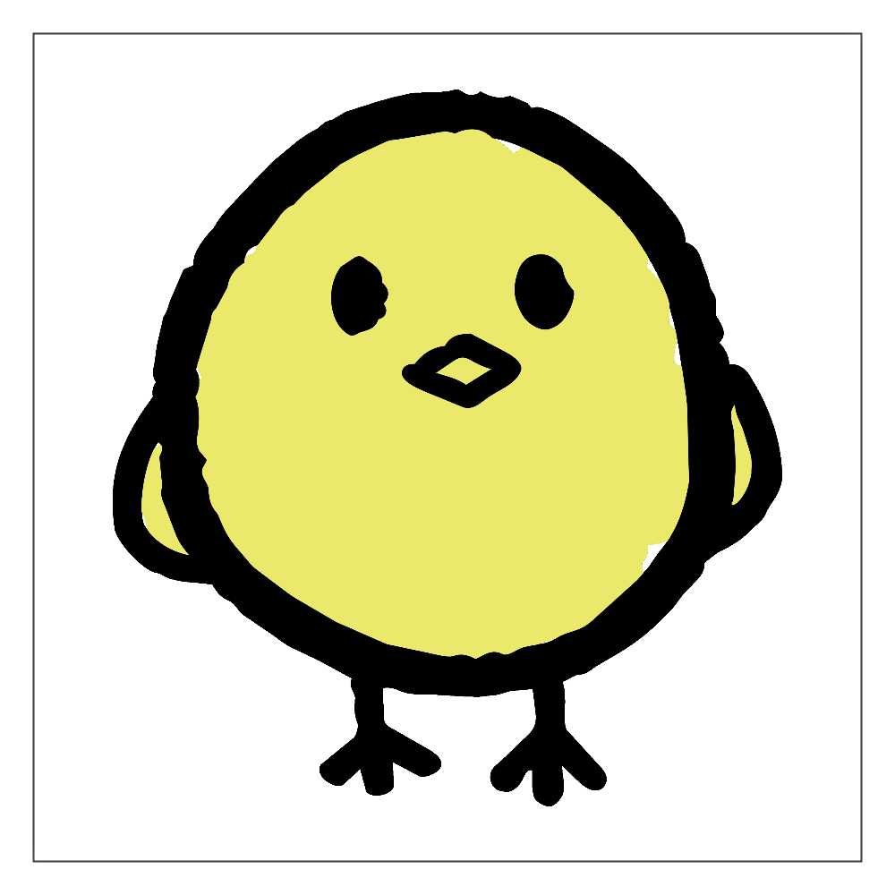 ただのひよこちゃん アクリルブロック