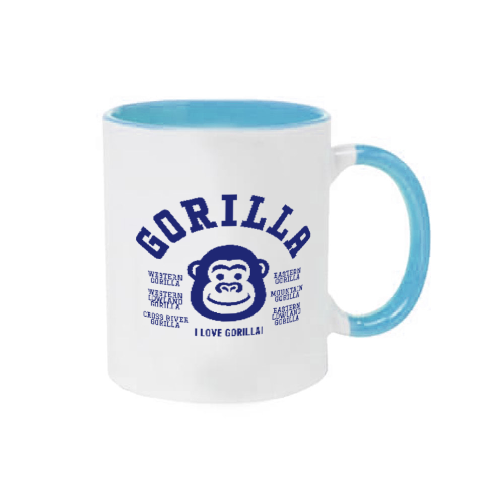 I LOVE GORILLA! ゴリラ大好き 01 2トーンマグカップ