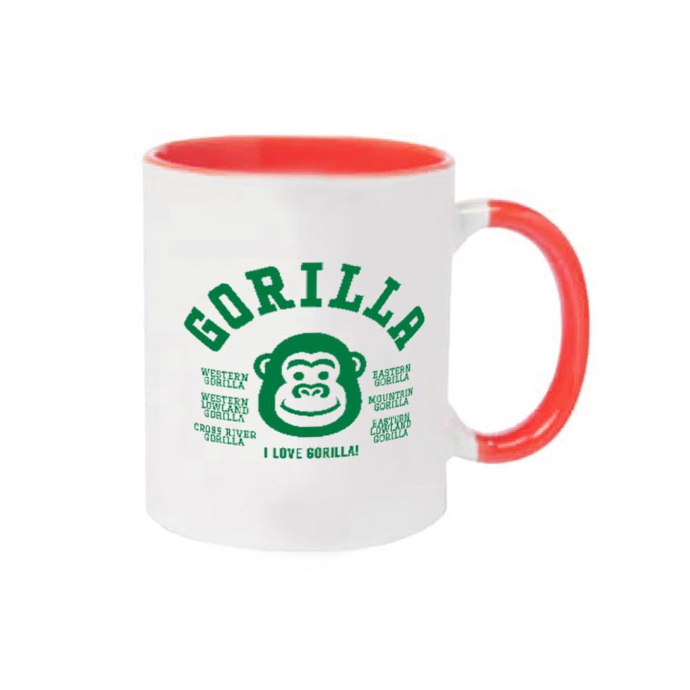 GORILLA ゴリラ大好き 3 2トーンマグカップ