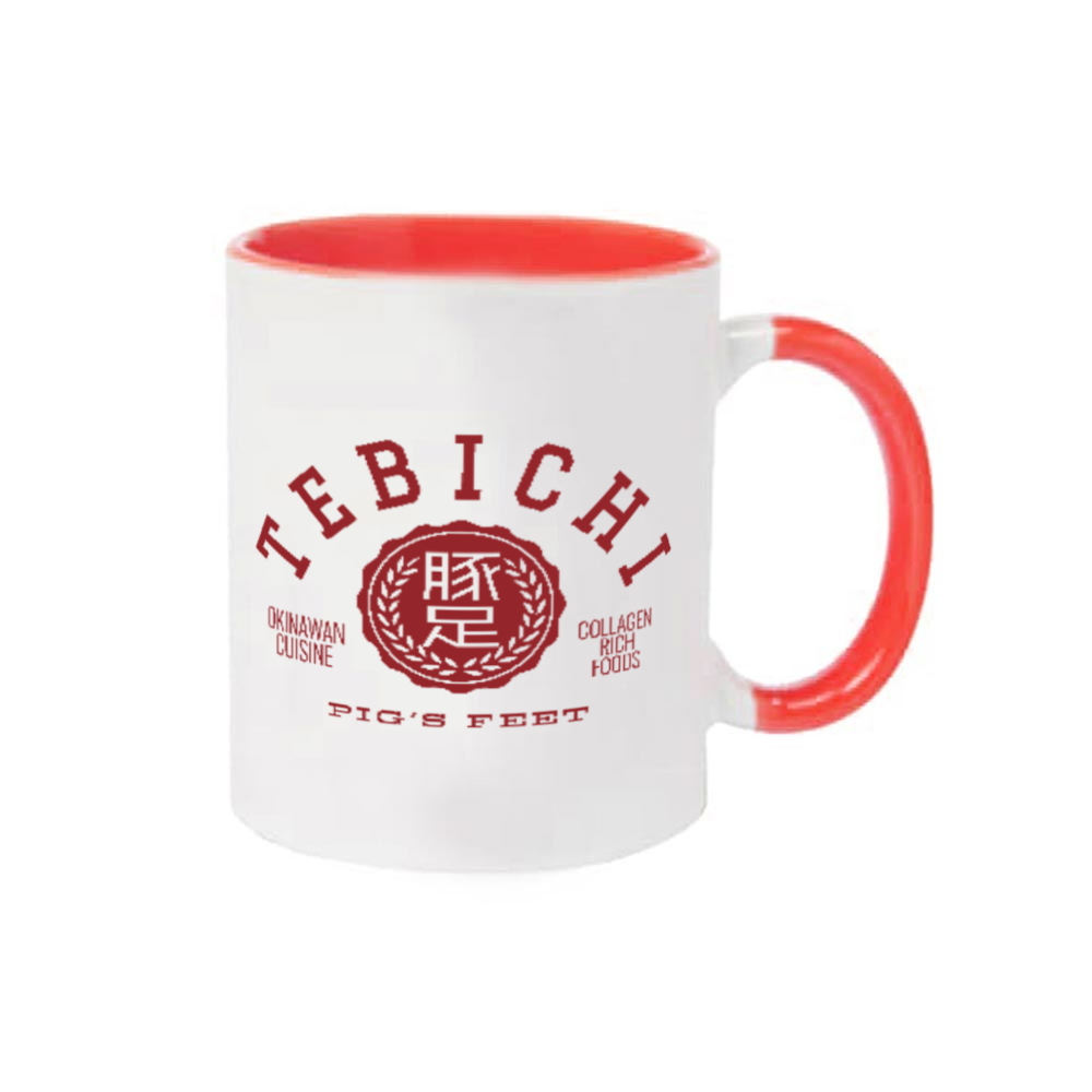 TEBICHI・豚足・テビチ 大好き！ 2トーンマグカップ
