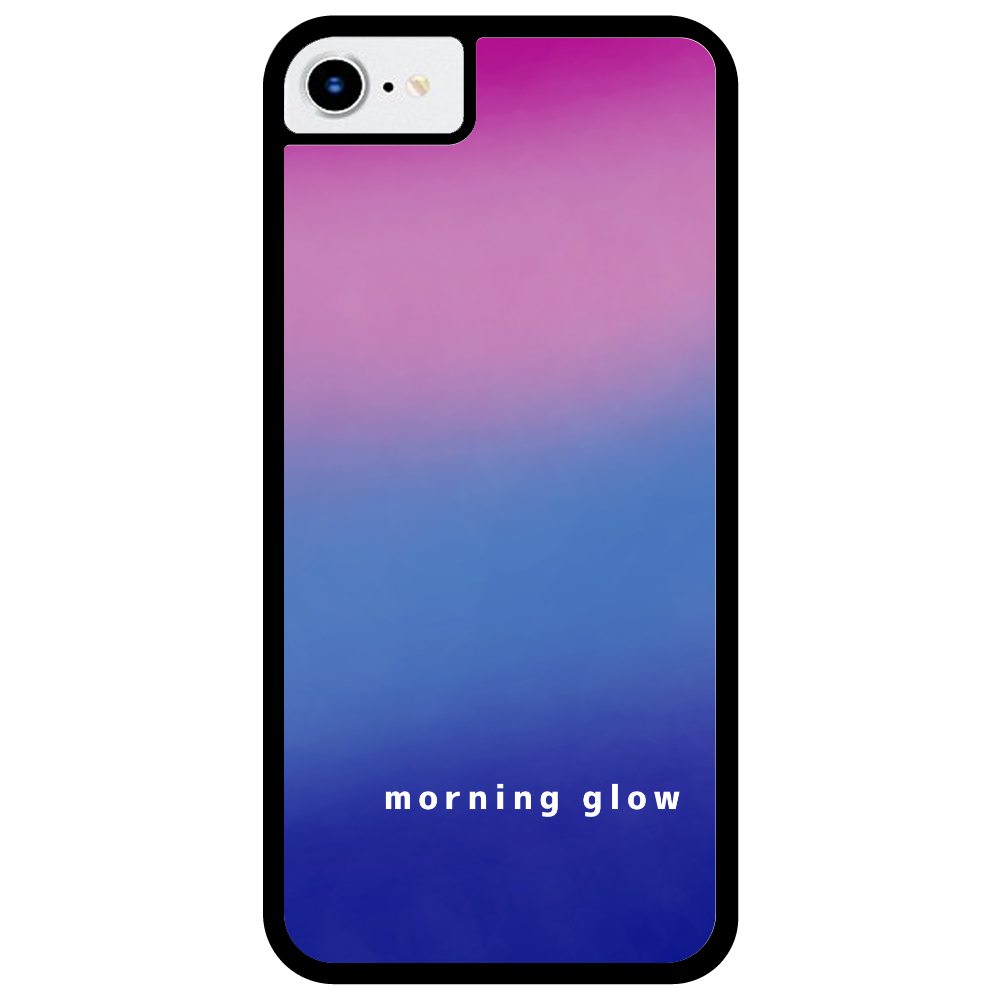 朝やけ iPhone8_プリントパネルラバーケース
