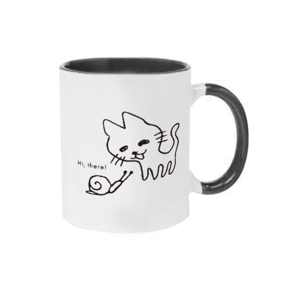 Hi, there! やあ! 2トーンマグカップ