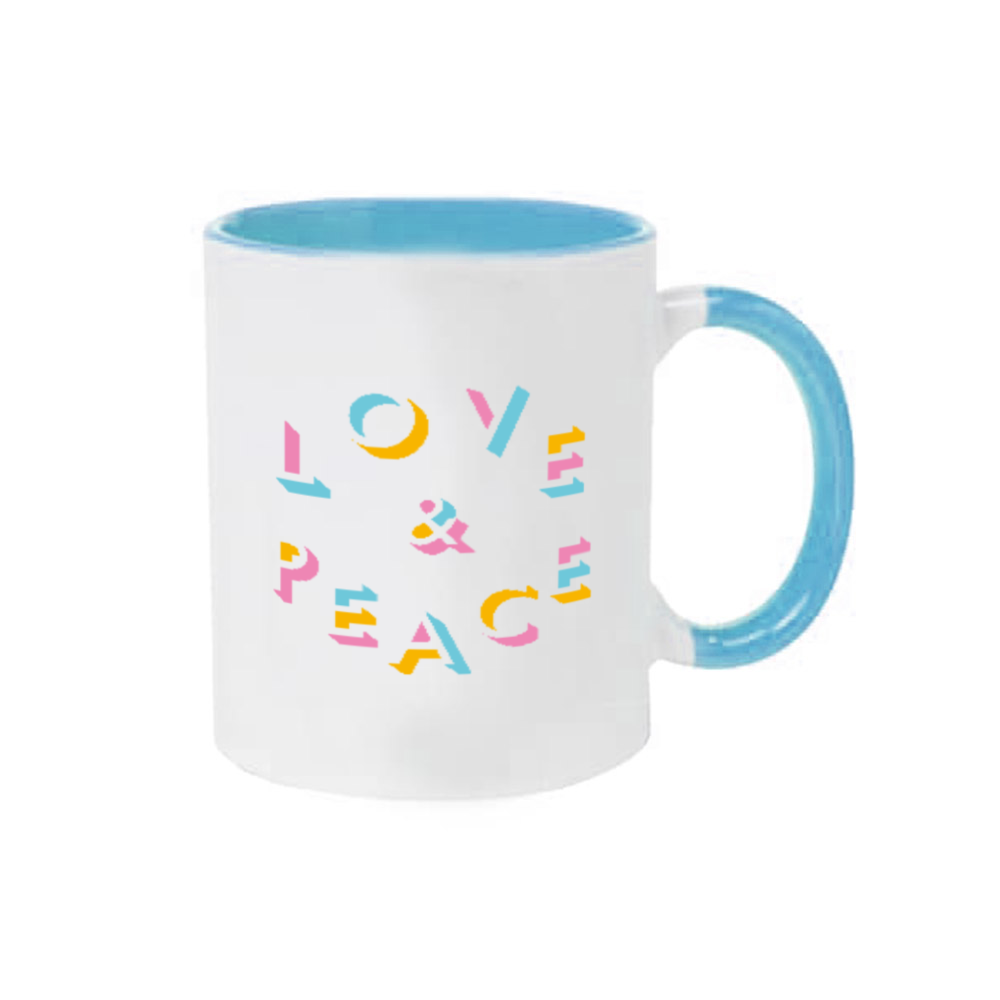 Love & Peace 2トーンマグカップ