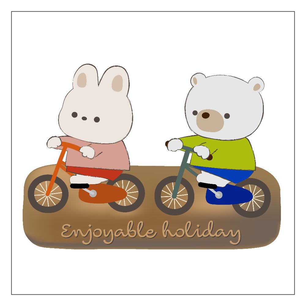enjoyable holiday（楽しい休暇） アクリルブロック