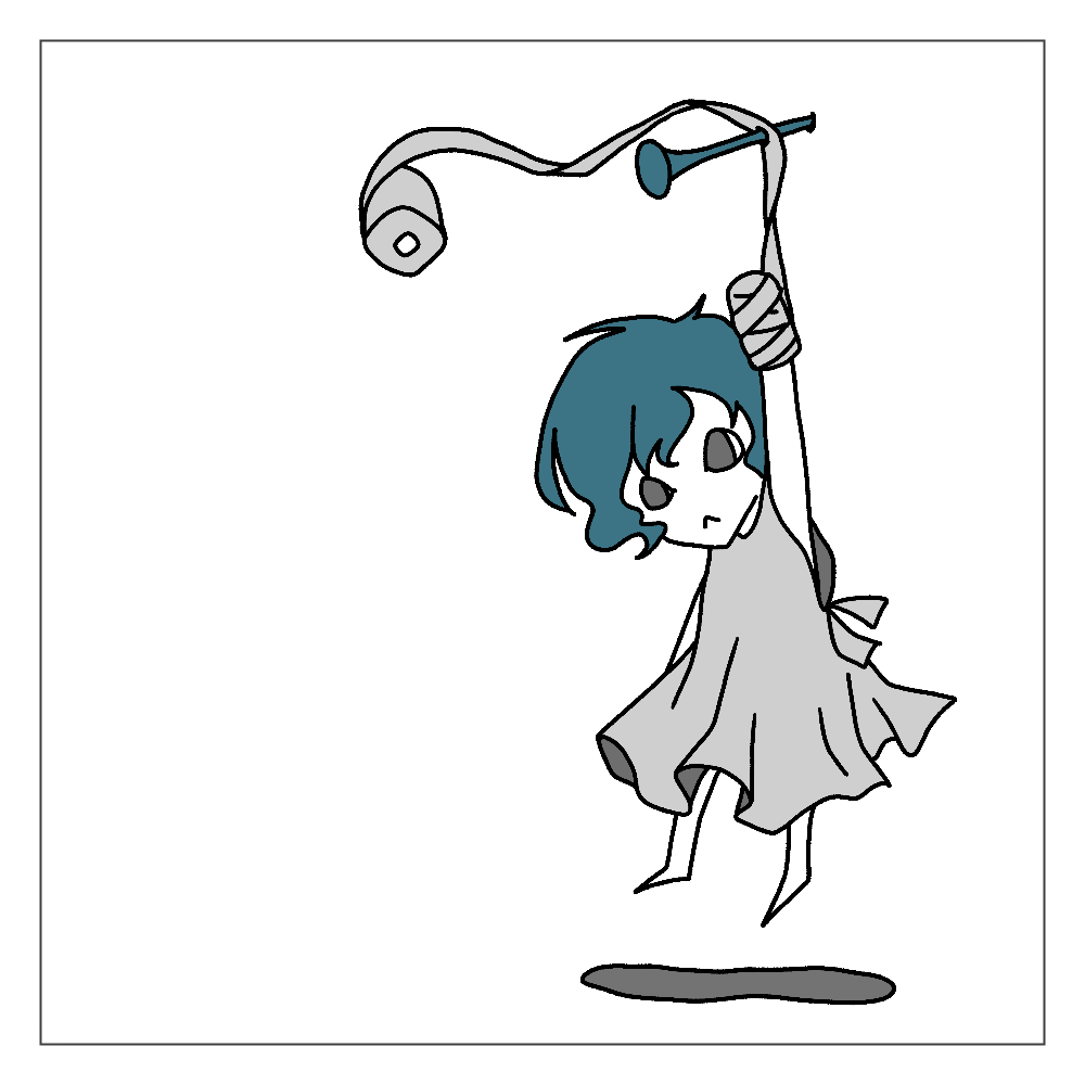 吊られた人 アクリルブロック