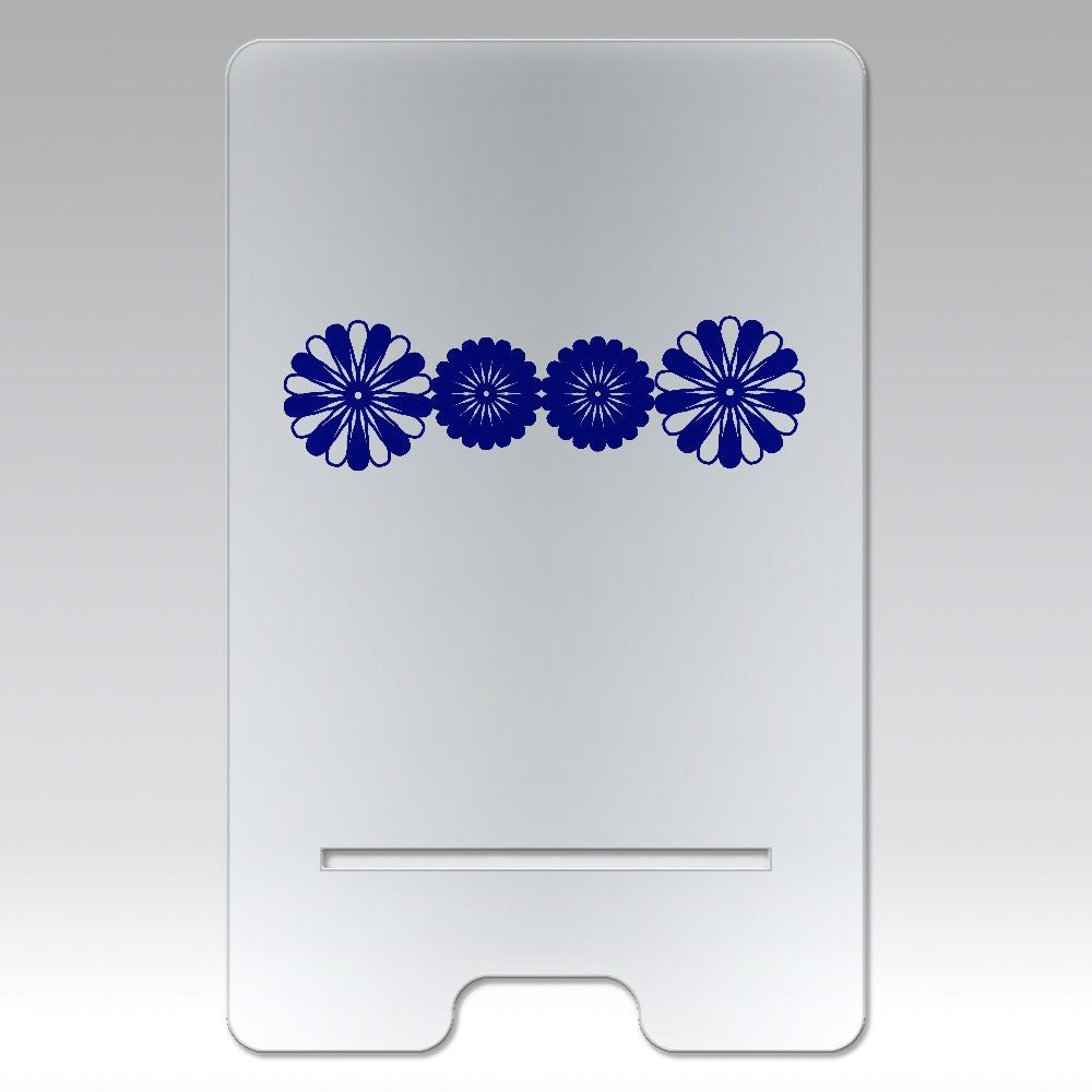 藍花 アクリル スマホスタンド