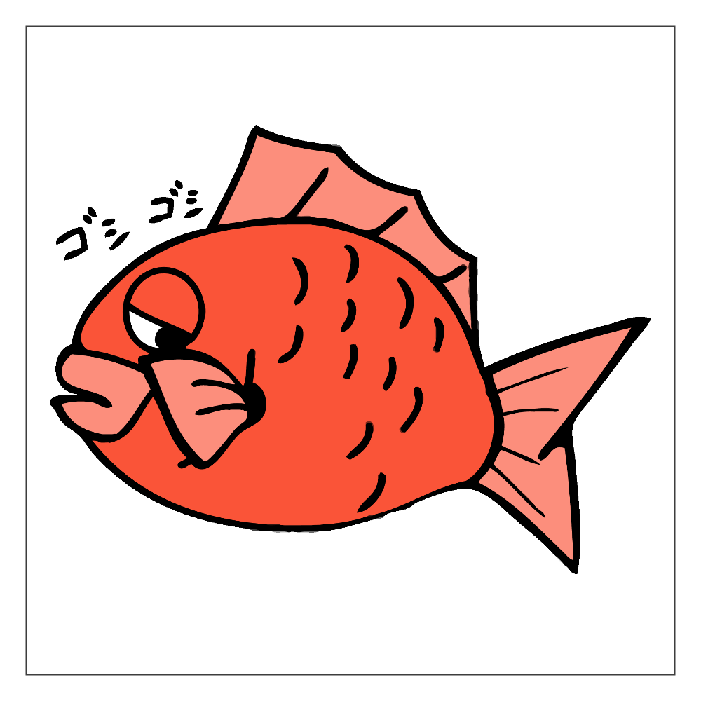 眠鯛(ねむたい) アクリルブロック
