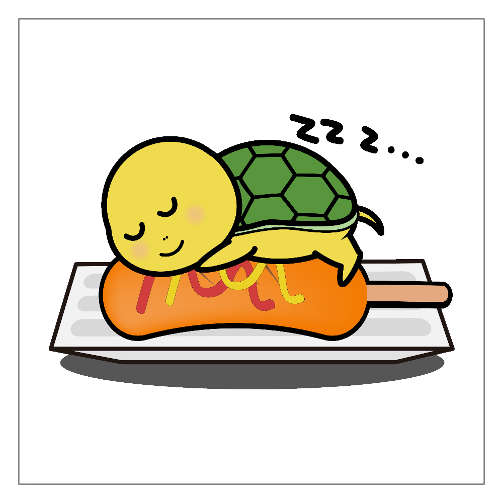 ホットドッグカメッチー アクリルブロック