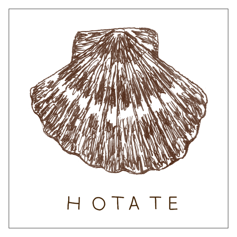 北海道デザイン「ホタテ」 アクリルブロック